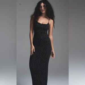 Skims rosebud long slip dress size XL